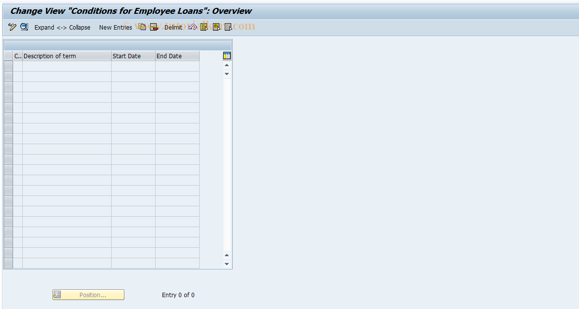 SAP TCode S_AHR_61000724 - IMG-Activity: OHABR_DL034