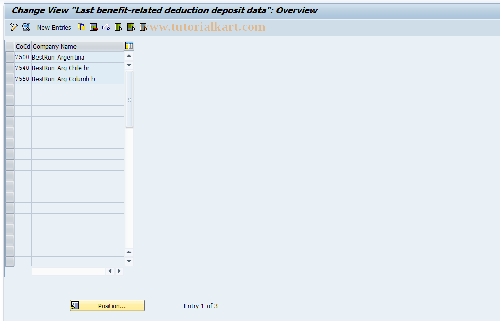 SAP TCode S_AHR_61000748 - IMG-Activity: OHAARSS009