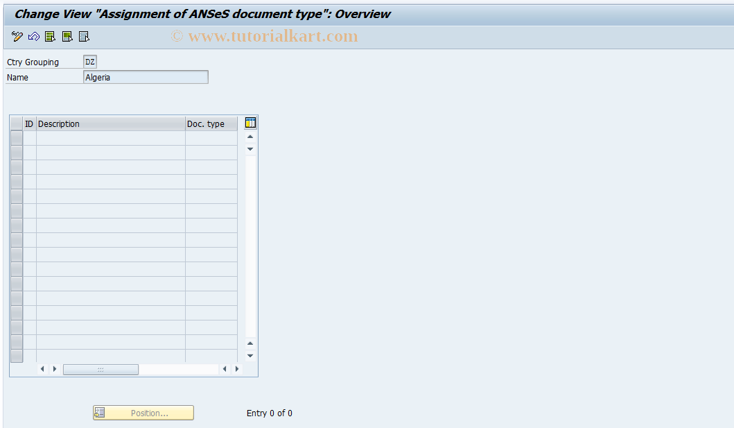 SAP TCode S_AHR_61000773 - IMG-Activity: OHAARAN001