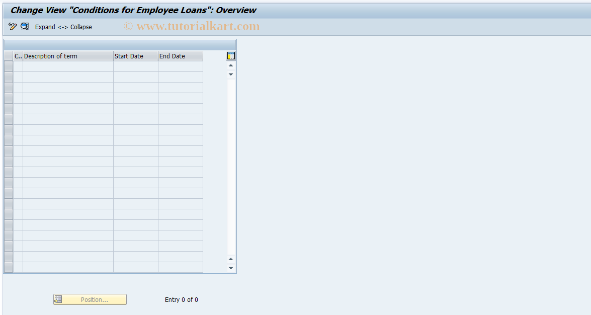 SAP TCode S_AHR_61000834 - IMG-Activity: OHAMX_DL034
