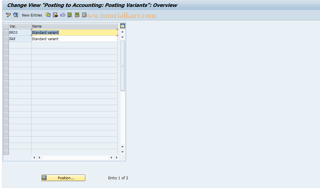 SAP TCode S_AHR_61000842 - IMG-Activity: OHAAR_RI071