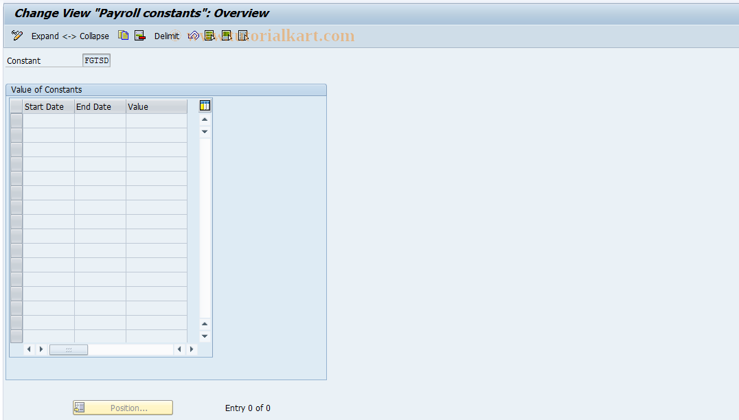 SAP TCode S_AHR_61000858 - IMG Activity: OHABR_FG005