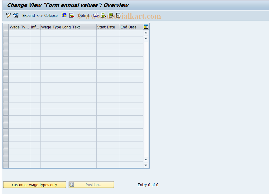 SAP TCode S_AHR_61000872 - IMG Activity: OHABR_JW000