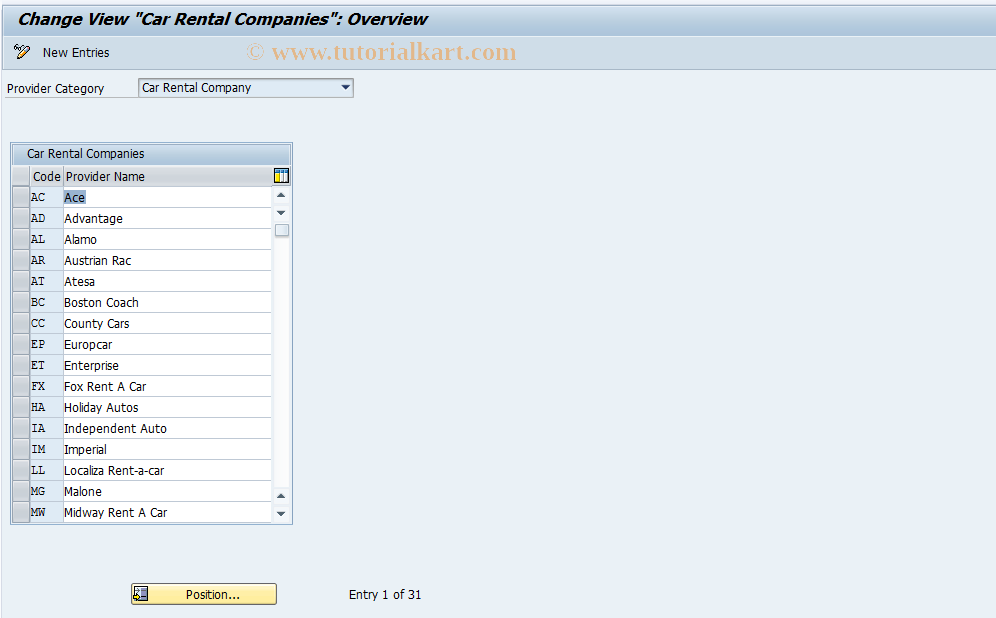 SAP TCode S_AHR_61000877 - IMG Activity: OFTP_MD_003_03_01