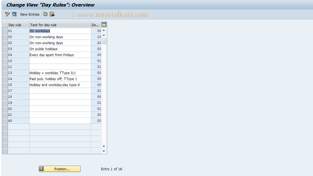 SAP TCode S_AHR_61000880 - IMG-Activity: OHAMX_AB004