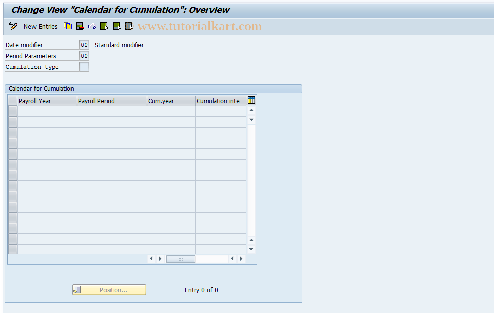 SAP TCode S_AHR_61000900 - IMG activity: OHABR_0902