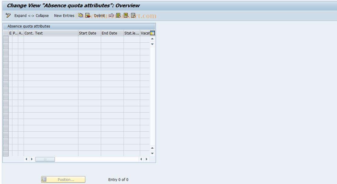 SAP TCode S_AHR_61000902 - IMG-Activity: OHAVEAB202