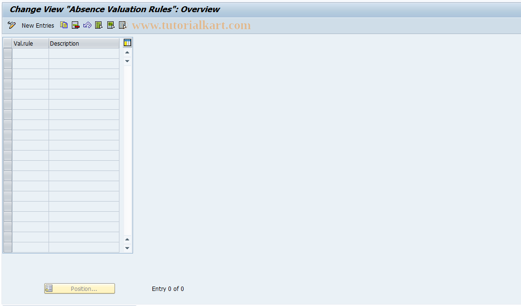 SAP TCode S_AHR_61000932 - IMG activity: OHABR_AB001