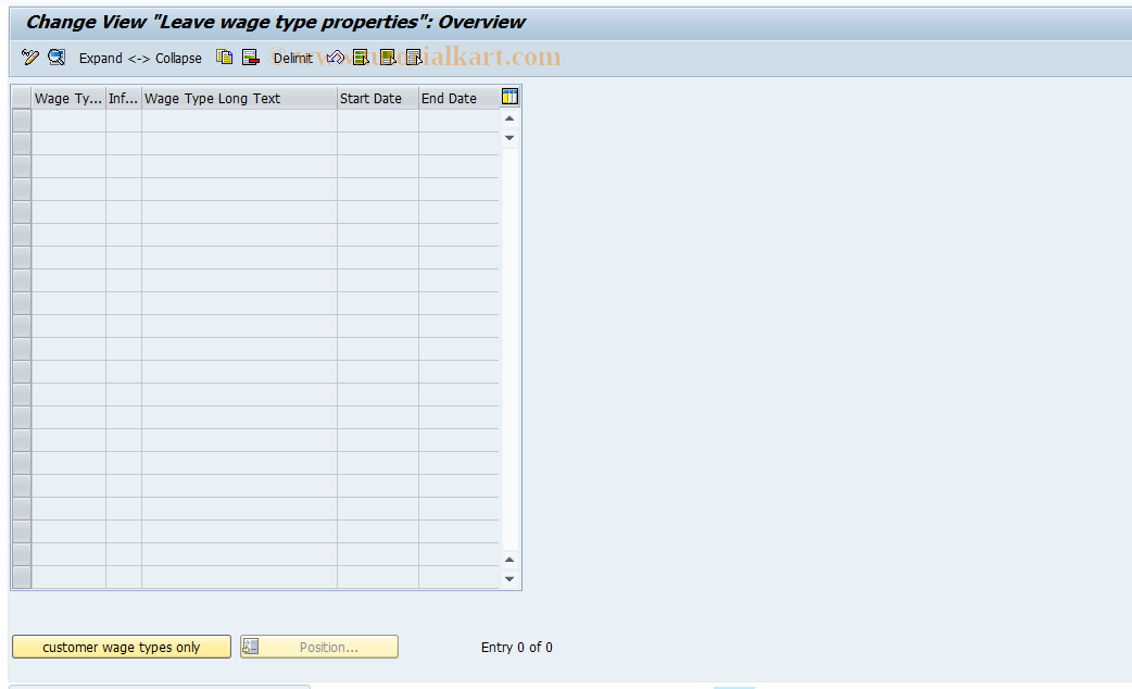 SAP TCode S_AHR_61000944 - IMG-Activity: OHAVEAB203