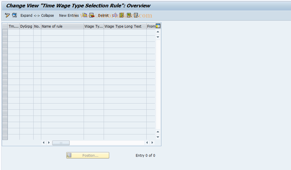 SAP TCode S_AHR_61000962 - IMG activity: OHABR_TI362