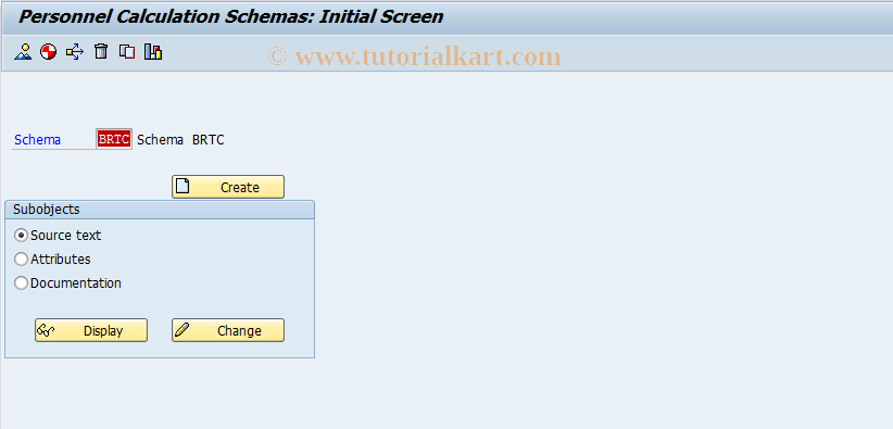 SAP TCode S_AHR_61000966 - IMG activity: OHABR_TI364