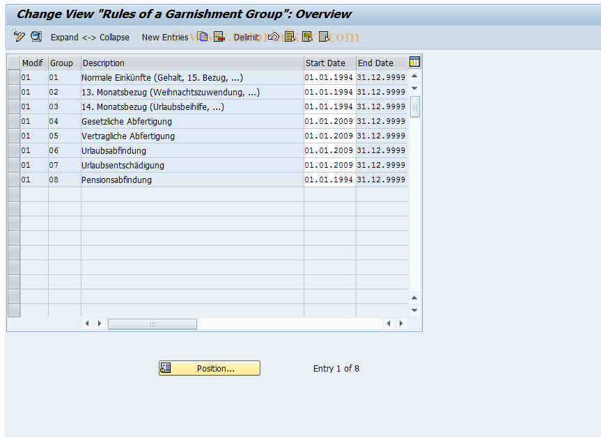 SAP TCode S_AHR_61000971 - Customizing Activity: OHAA6013