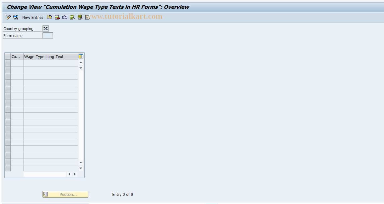 SAP TCode S_AHR_61000973 - IMG-Activity: SIMG_OHAAR_482