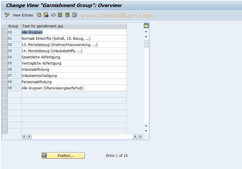 SAP TCode S_AHR_61000978 - Customizing Activity: OHAA6022