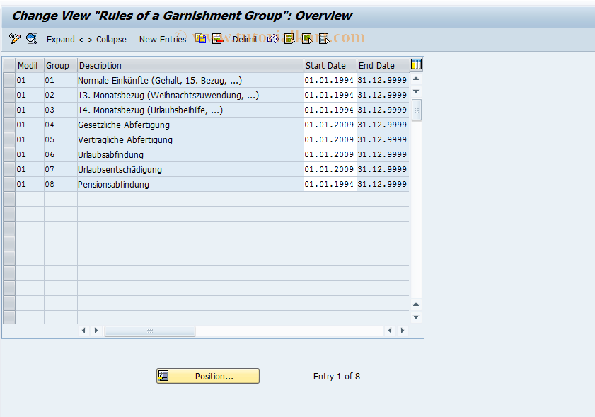 SAP TCode S_AHR_61000982 - Customizing Activity: OHAA6023