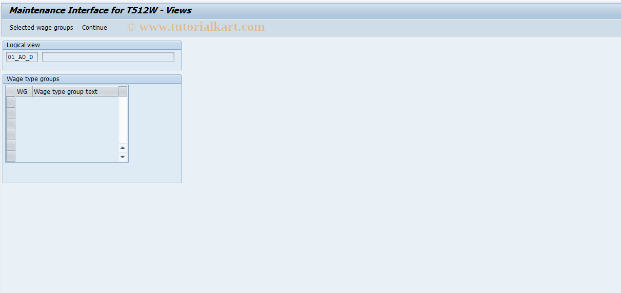 SAP TCode S_AHR_61000989 - IMG-Activity: OHAMX_UM105