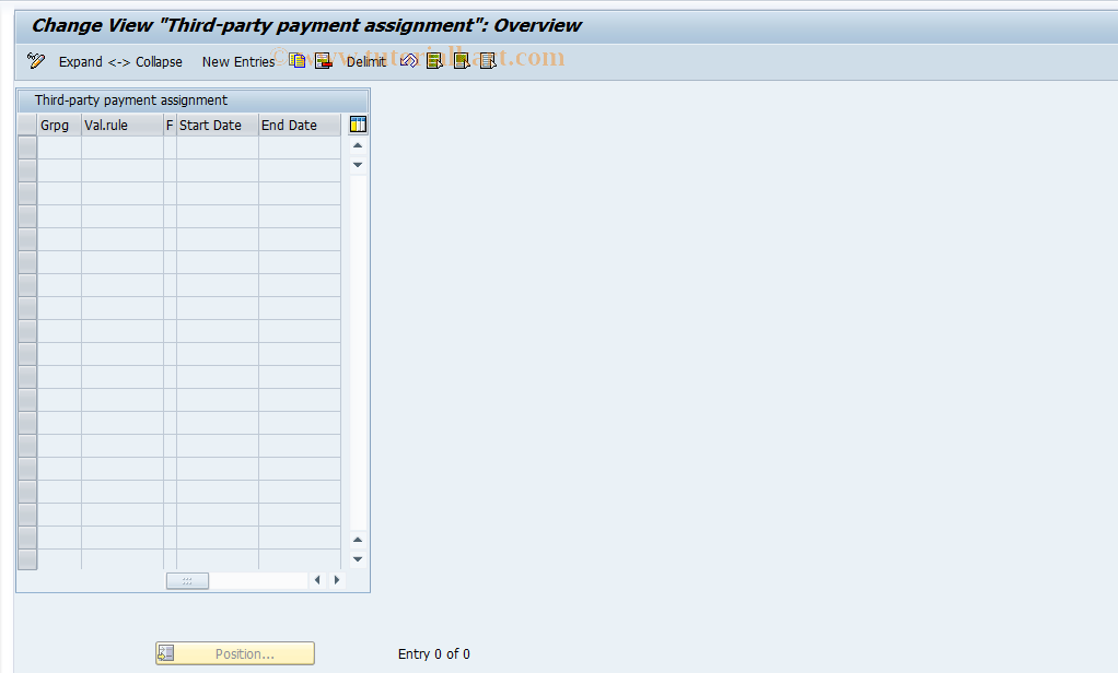 SAP TCode S_AHR_61000999 - IMG activity: OHABR_AU008