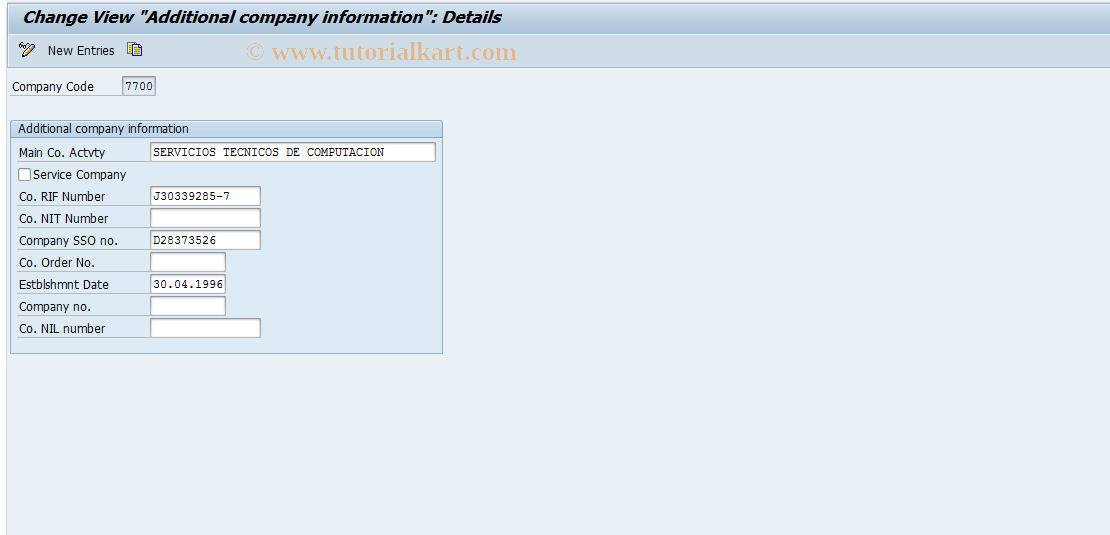 SAP TCode S_AHR_61001026 - IMG-Activity: OHAVEGD001