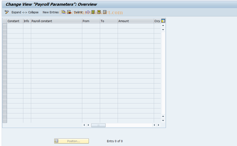 SAP TCode S_AHR_61001029 - IMG-Activity: OHAVEGD002