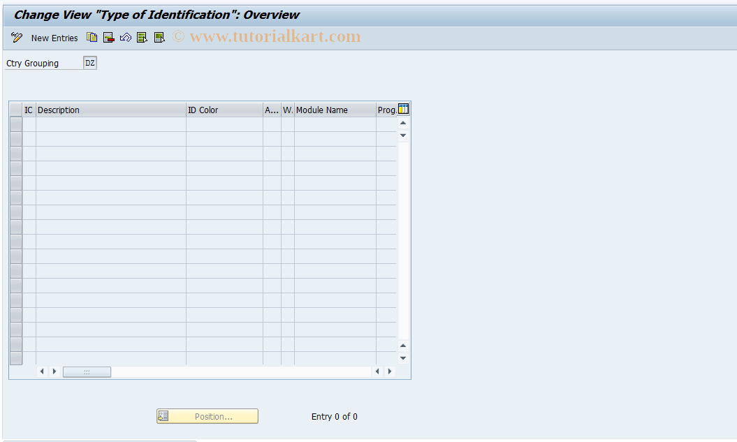 SAP TCode S_AHR_61001033 - IMG-Activity: OHAVEGD003
