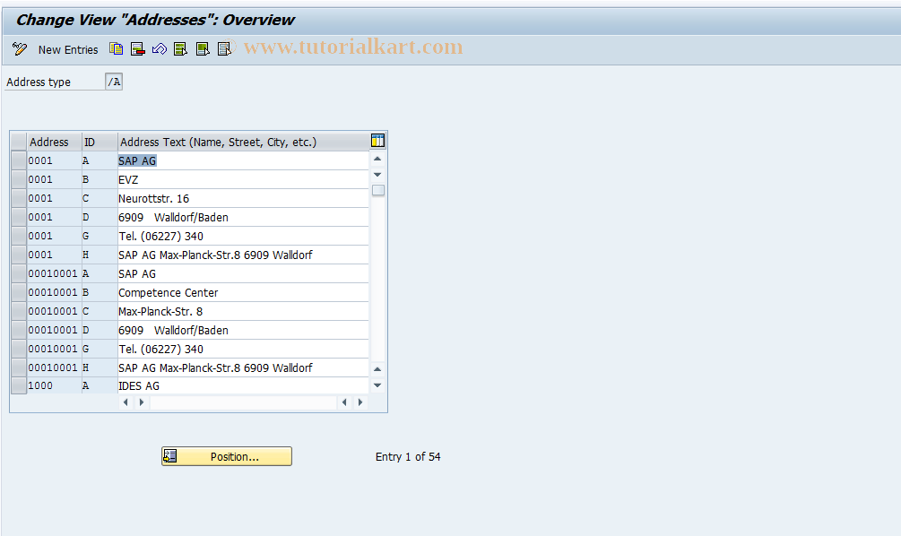 SAP TCode S_AHR_61001041 - IMG activity: OHABR_UM010