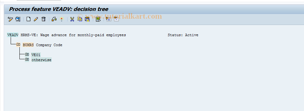 SAP TCode S_AHR_61001043 - IMG-Activity: OHAVEGD006