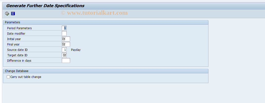 SAP TCode S_AHR_61001057 - IMG-Activity: OHAMX_RI063