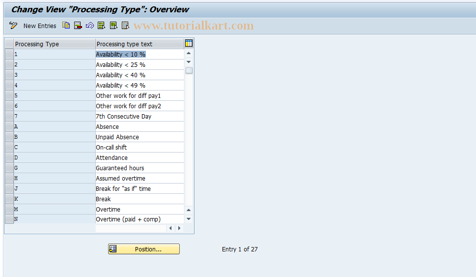 SAP TCode S_AHR_61001075 - IMG-Activity: OHAVE_TI130