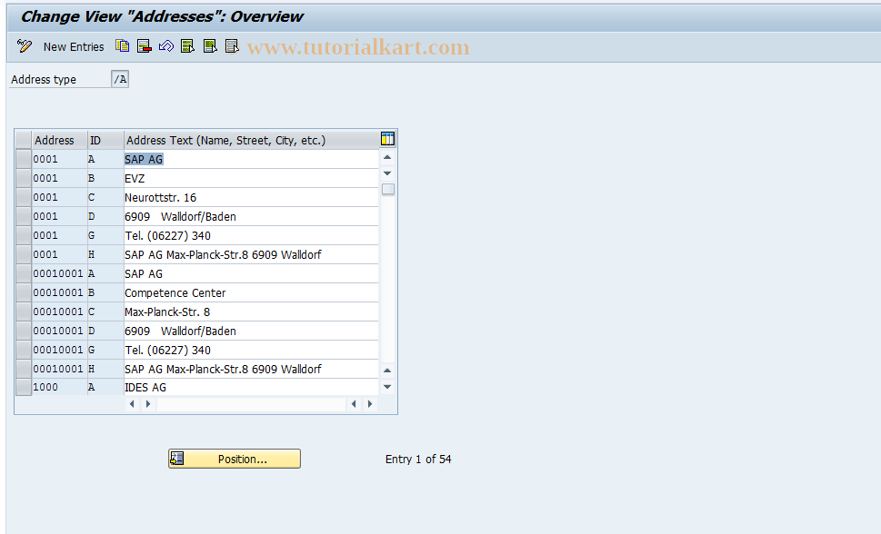 SAP TCode S_AHR_61001097 - IMG-Activity: OHAVE_UM010