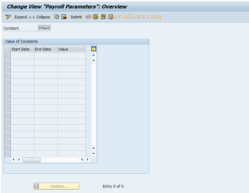 SAP TCode S_AHR_61001102 - Customizing Activity: OHAA6051