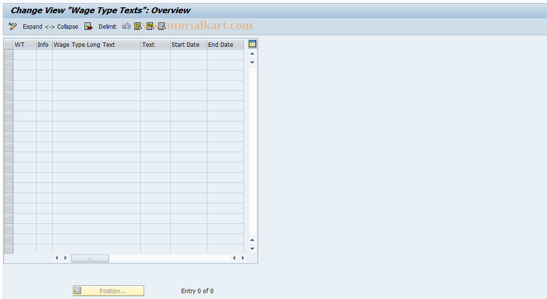 SAP TCode S_AHR_61001104 - IMG-Activity: OHAMX_PE142