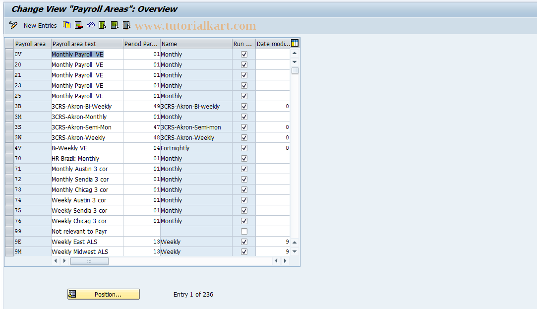 SAP TCode S_AHR_61001121 - IMG-Activity: OHAMX_UM006