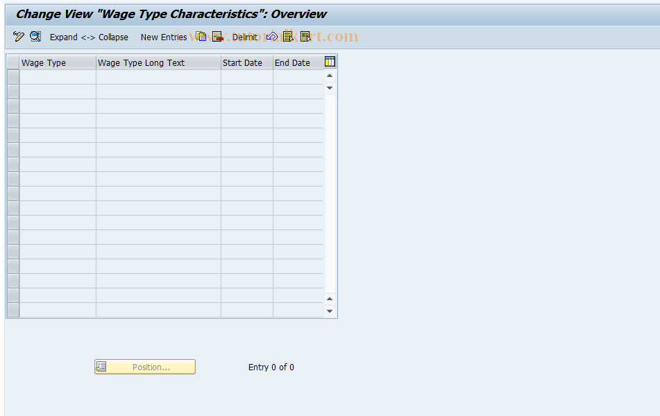 SAP TCode S_AHR_61001124 - IMG-Activity: OHAVE_UM103