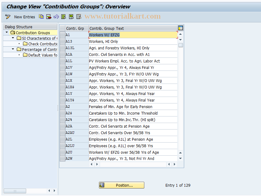 SAP TCode S_AHR_61001146 - Customizing Activity: OHAA101