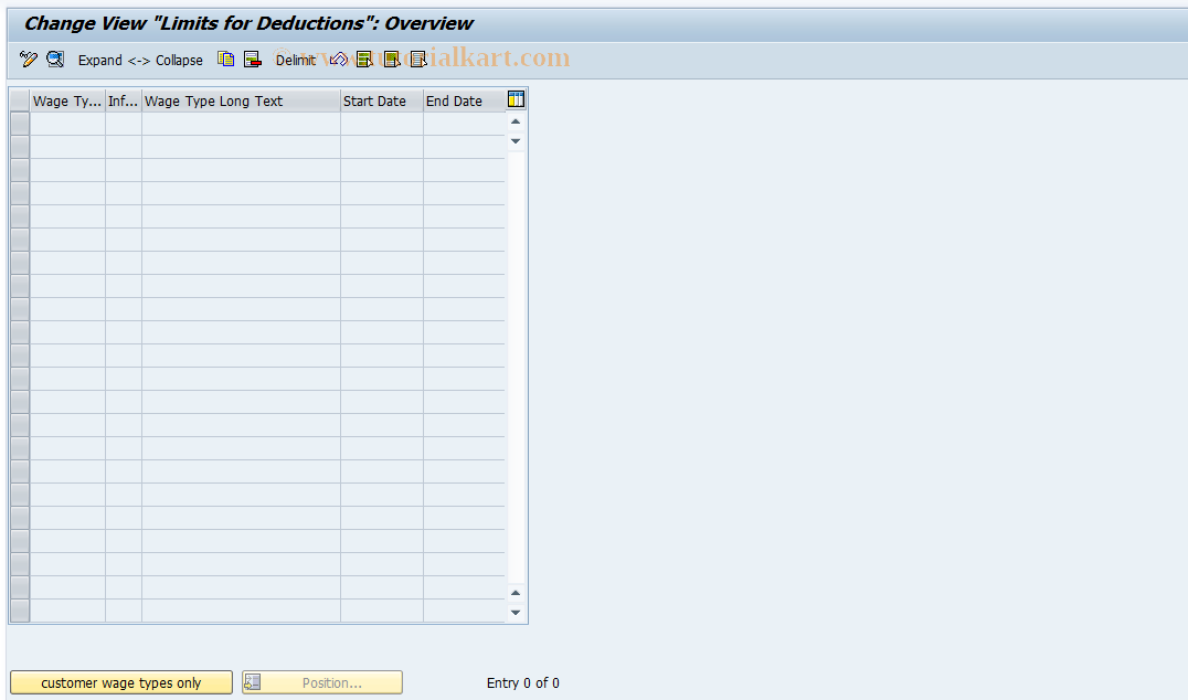 SAP TCode S_AHR_61001151 - IMG-Activity: OHAVE_R1027