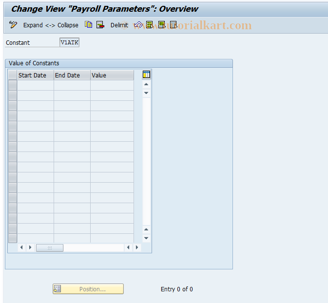 SAP TCode S_AHR_61001152 - Customizing Activity: OHAA103