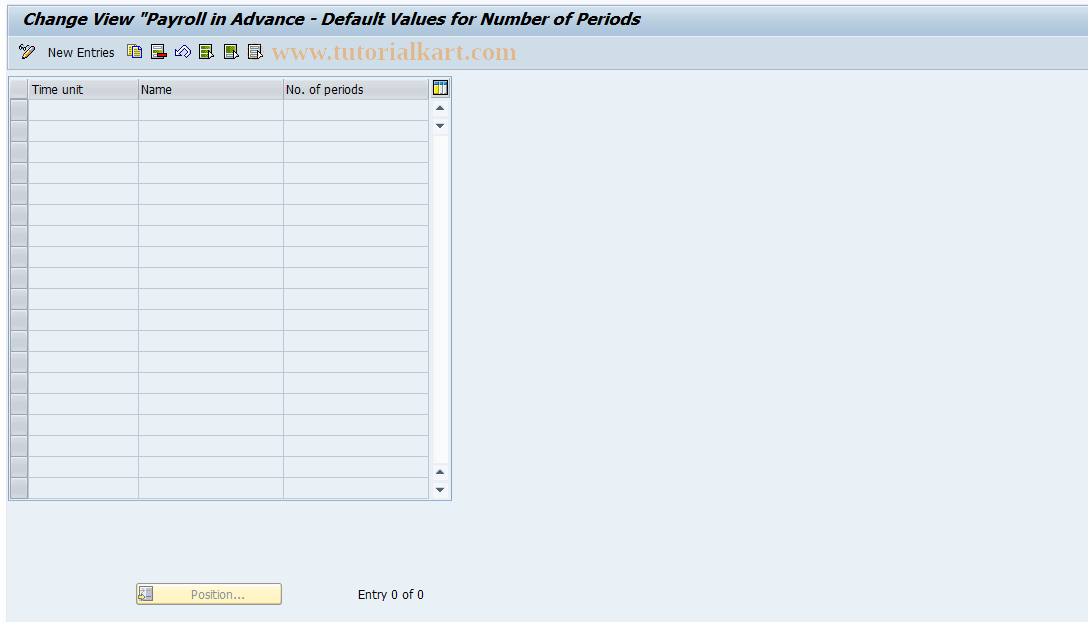 SAP TCode S_AHR_61001165 - IMG-Activity: OHAAROCAP001