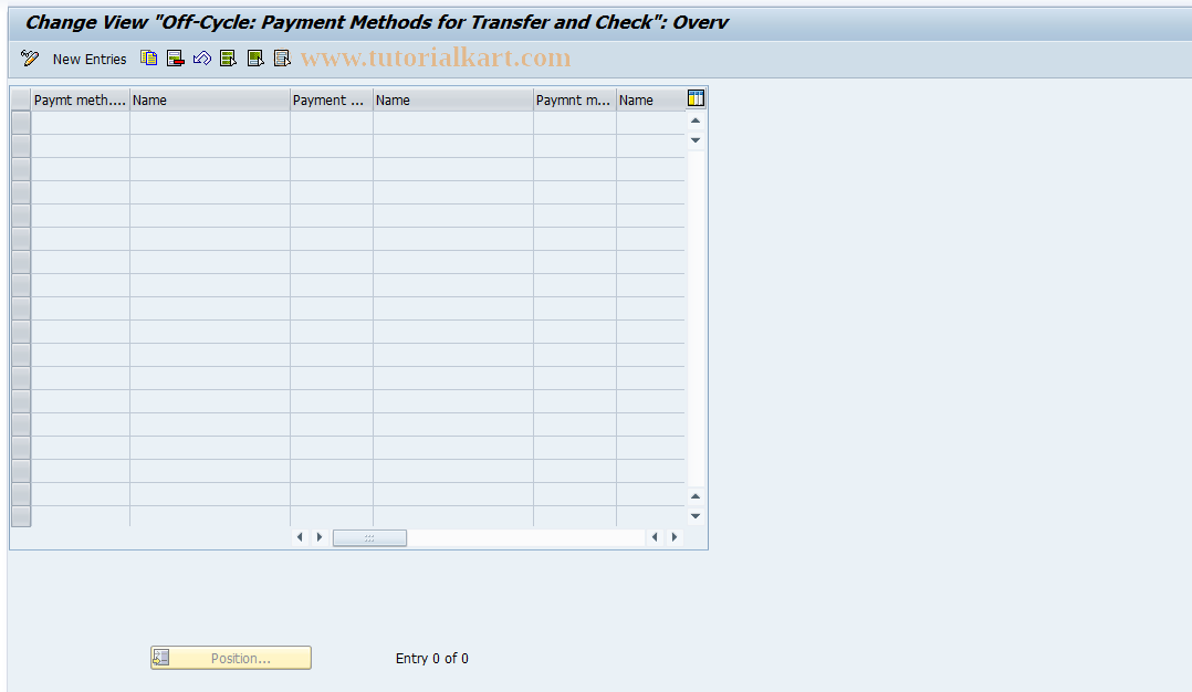 SAP TCode S_AHR_61001169 - IMG-Activity: OHAAROCPM001