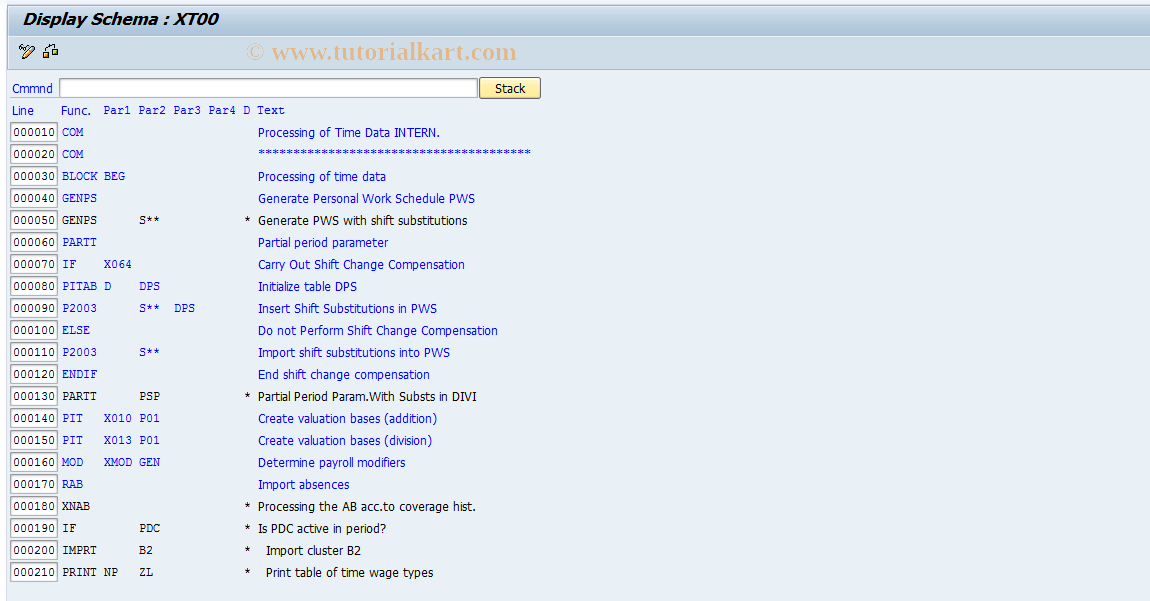 SAP TCode S_AHR_61001191 - IMG activity: OHABR_TI210