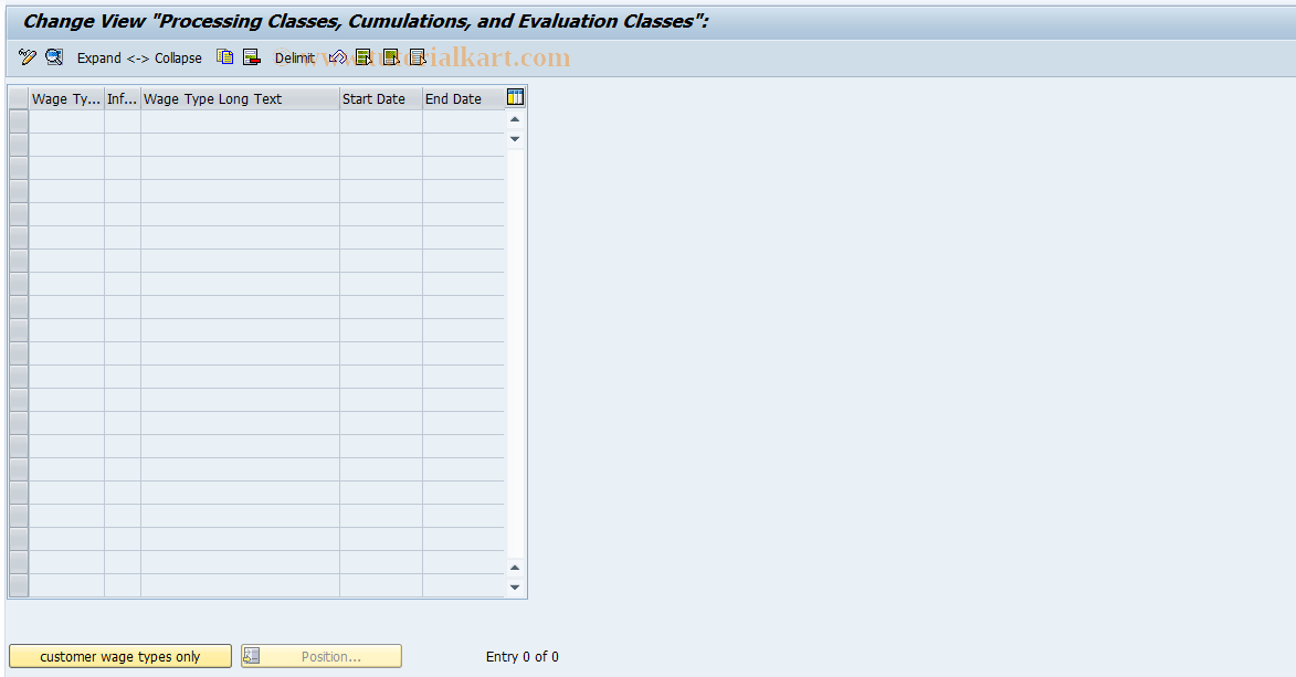 SAP TCode S_AHR_61001211 - IMG-Activity: OHAMX_SUEL120
