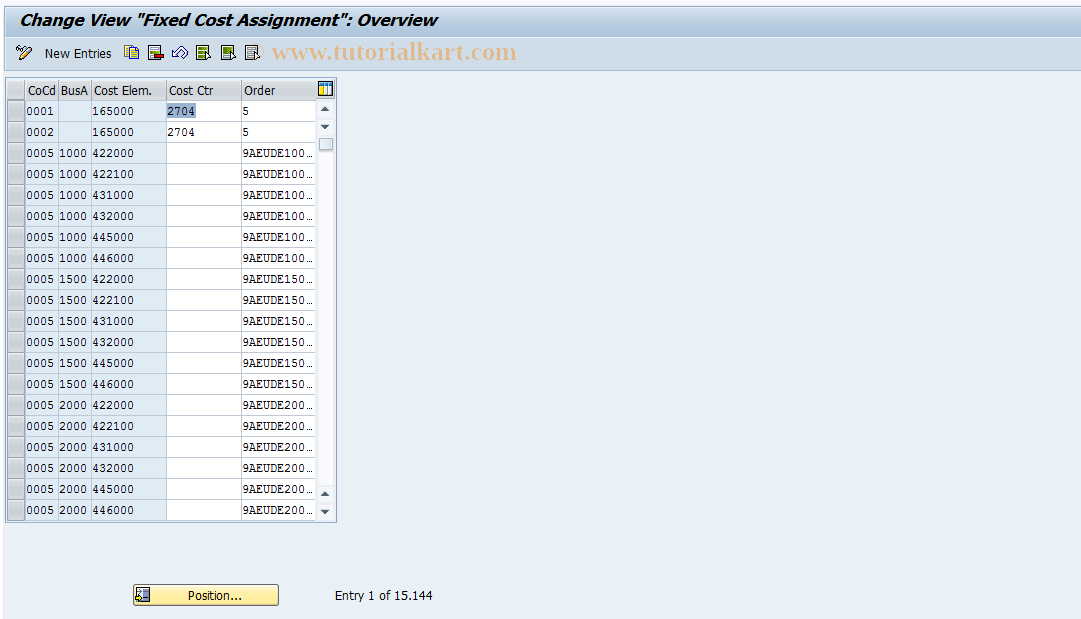 SAP TCode S_AHR_61001224 - IMG activity: OHABR_RI061