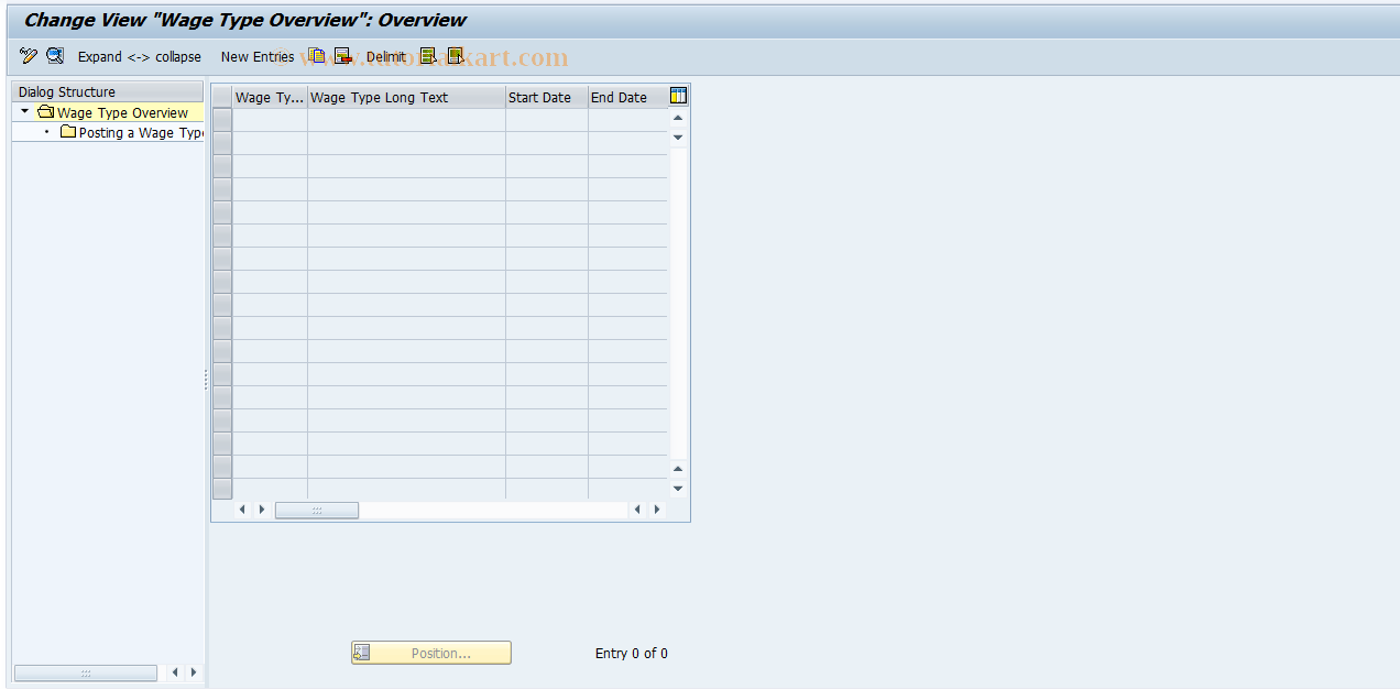 SAP TCode S_AHR_61001245 - IMG-Activity: OHAMX_RI031