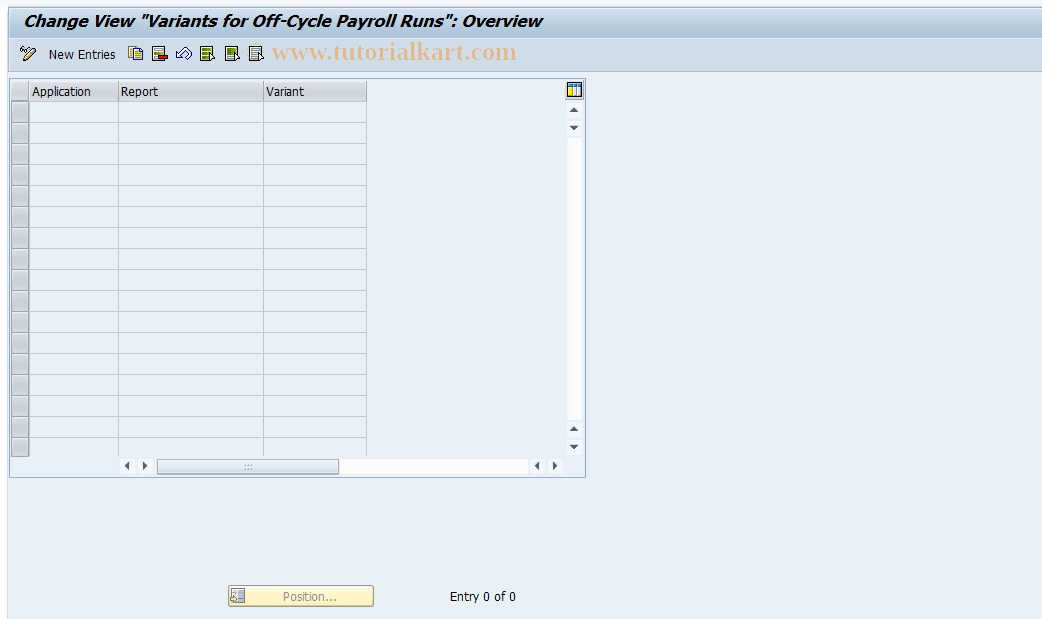 SAP TCode S_AHR_61001275 - IMG-Activity: OHAMX_OCV001