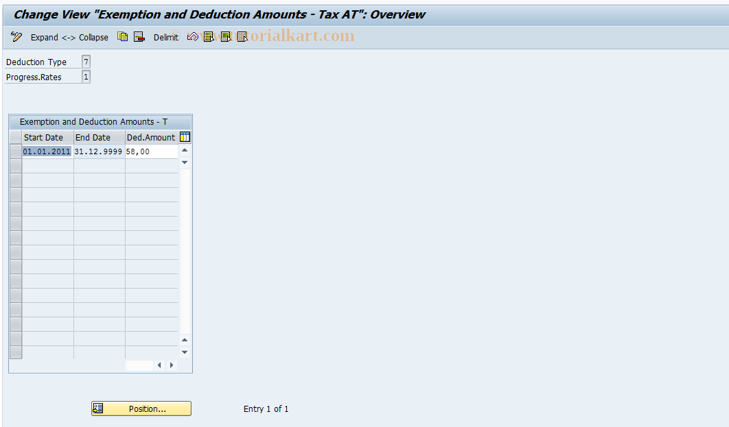 SAP TCode S_AHR_61001282 - IMG Activity: OHAA2044