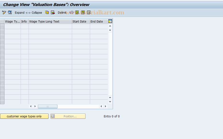 SAP TCode S_AHR_61001327 - IMG activity: OHABR_BW019