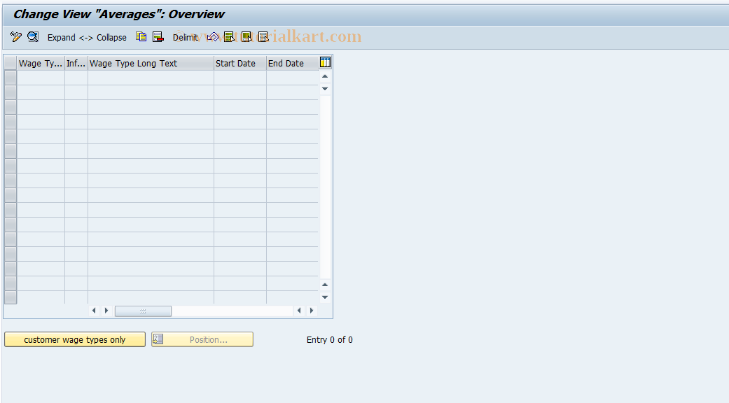 SAP TCode S_AHR_61001432 - IMG-Activity: OHAARFA008