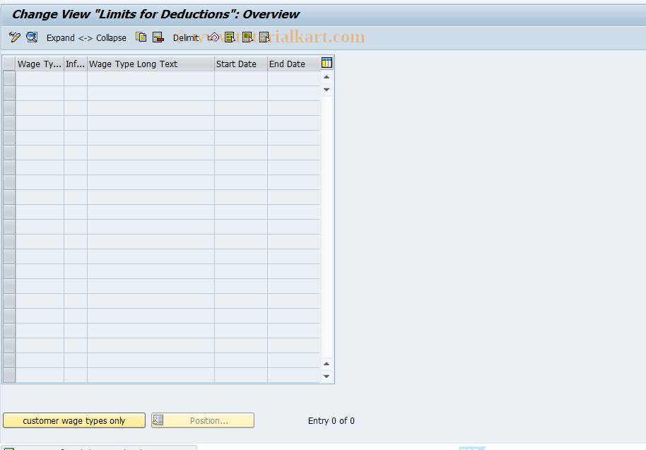 SAP TCode S_AHR_61001449 - IMG-Activity: OHAAR_R1027