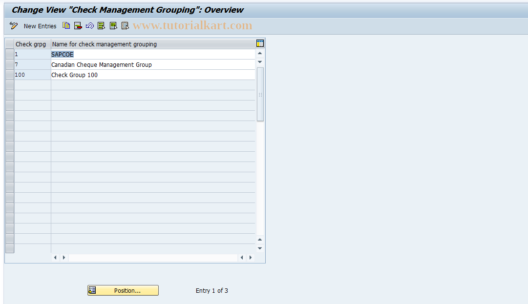 SAP TCode S_AHR_61001468 - IMG-Activity: OHAAROCRP1