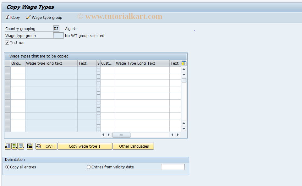 SAP TCode S_AHR_61001537 - IMG Activity: OHACAV242