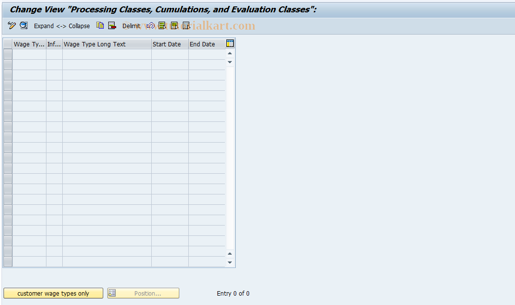 SAP TCode S_AHR_61001539 - IMG-Activity: OHAARAB005